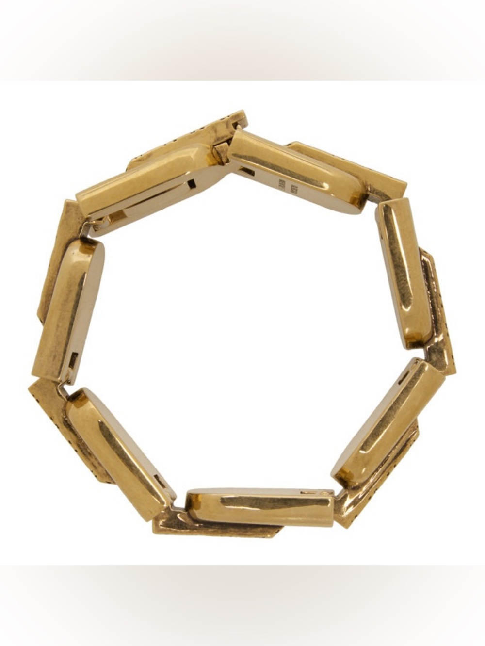 BALENCIAGA Gold Precious Logo Link Bracelet - Picture 2 of 12